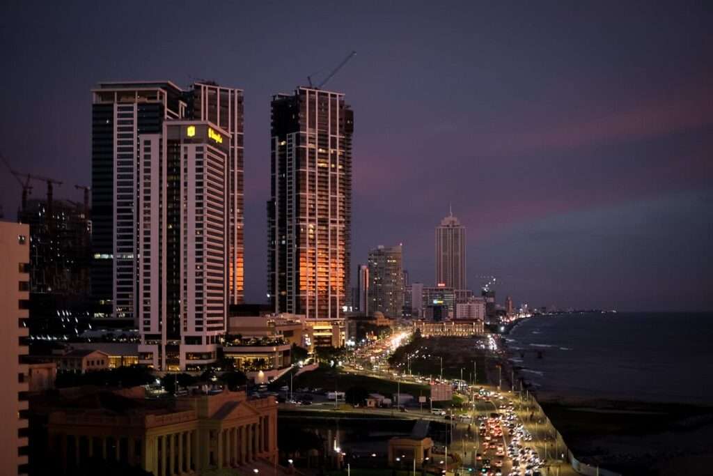 Evening Colombo city